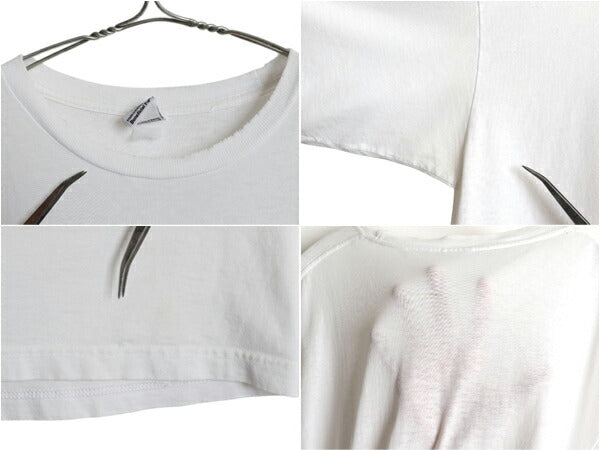 90s ★ パタゴニア 企業物 ロゴ イラスト プリント Tシャツ メンズ L 程 古着 オールド Beneficial T'S 当時物 アウトドア クライミング 白
