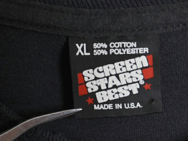 90s USA製 ★ バドワイザー ロゴ プリント Tシャツ メンズ XL / 古着 オールド オフィシャル ビール 企業物 当時物 シングルステッチ 黒