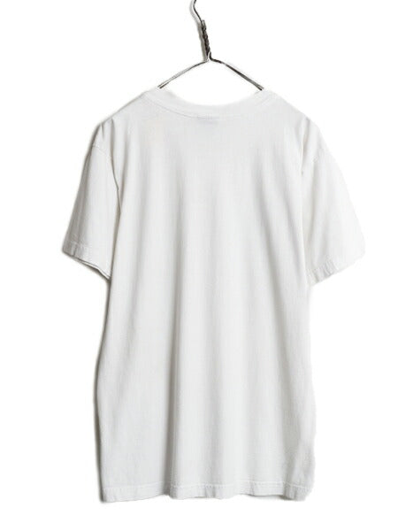 90s ★ アルパチーノ イラスト プリント Tシャツ メンズ M 程/ 古着 オールド ヒューイー 舞台 当時物 俳優 キャラクター グラフィック 白