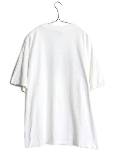 00s ★ 三ばか大将 アート イラスト プリント Tシャツ メンズ XL~ オールド 当時物 ムービー コメディ キャラクター フォト グラフィック 白