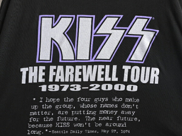 00s ★ キッス ツアー プリント Tシャツ メンズ XXL / 古着 00年代 オールド KISS オフィシャル 当時物 バンド ロック 大きいサイズ 2XL 黒