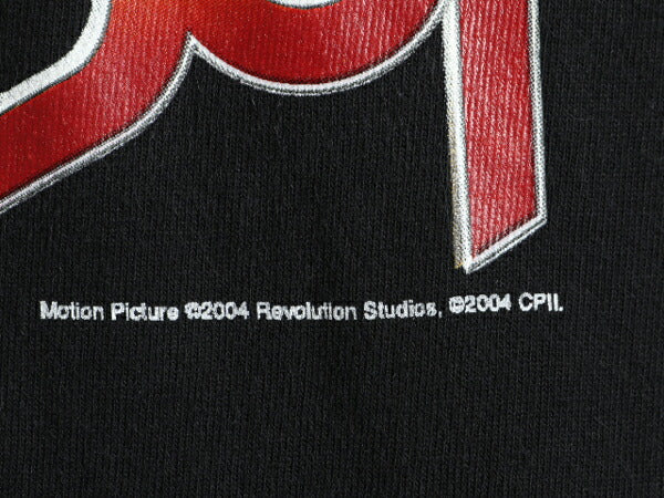 00s ★ ヘルボーイ プリント 半袖 Tシャツ ( メンズ M ) 00年代 HELLBOY オフィシャル 映画 ムービー アメコミ ヘビーウェイト 当時物 黒