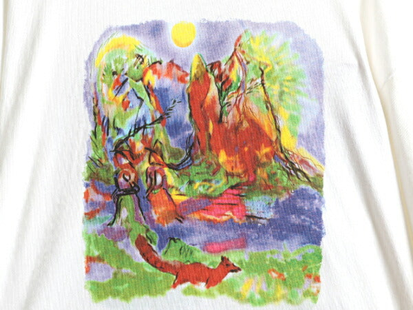 90s ★ グレイトフルデッド ジェリー ガルシア 両面 アート プリント 半袖 Tシャツ メンズ XL / 90年代 オールド GRATEFUL DEAD 絵画 芸術