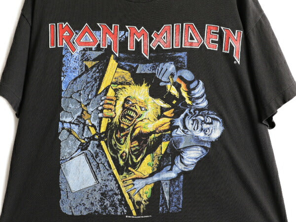 90s USA製 ★ アイアン メイデン 両面 プリント 半袖 Tシャツ ( メンズ L ) 90年代 IRON MAIDEN オフィシャル バンド シングルステッチ 黒