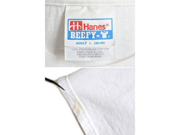 90s ★ WANTED フォト プリント 半袖 T シャツ ( メンズ L ) 90年代 オールド ヘビーウェイト ジョーク 半袖Tシャツ プリントT フォトT 白