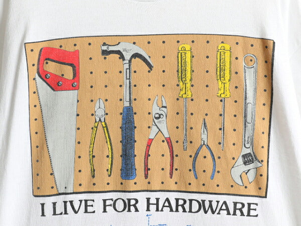 90s USA製 ★ HOME IMPROVEMENT ドラマ プリント Tシャツ メンズ XL / 90年代 映画 ムービー 工具 アート 白 オフィシャル 当時物 イラスト