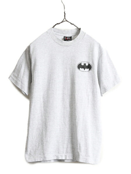 90s USA製 ★ バットマン 両面 プリント Tシャツ メンズ XS レディース S 程/ 90年代 オールド BATMAN オフィシャル GIANT ヒーロー 当時物