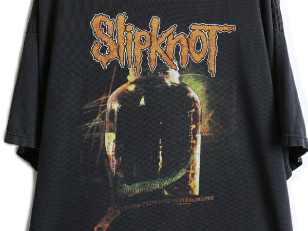 00s ★ スリップノット 両面 プリント Tシャツ ( メンズ XL 程) 00年代 オールド SLIPKNOT オフィシャル 当時物 バンド メタル ロック 黒