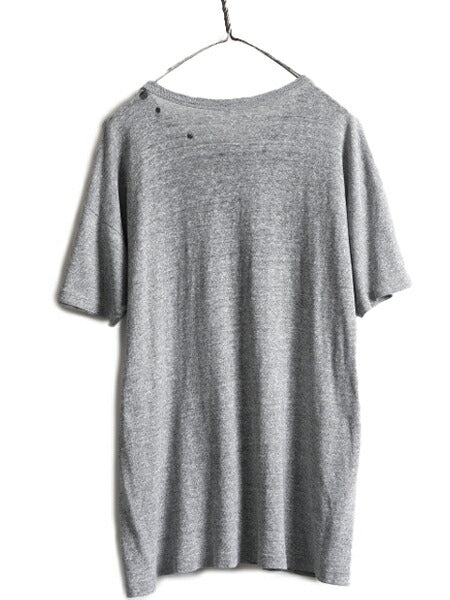 80s USA製 ★ チャンピオン 88 12 Tシャツ ( メンズ XL ) 80年代 ビンテージ Champion 無地 目無し 霜降り 灰 トリコタグ ハチハチワンツー