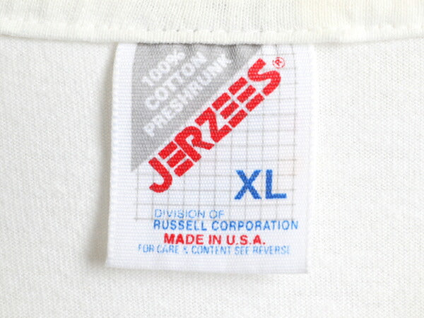 90s USA製 ★ アート ジョーク メッセージ プリント Tシャツ ( メンズ XL ) 90年代 オールド イラスト ヘビーウェイト シングルステッチ 白