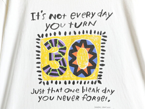 90s USA製 ★ アート ジョーク メッセージ プリント Tシャツ ( メンズ XL ) 90年代 オールド イラスト ヘビーウェイト シングルステッチ 白