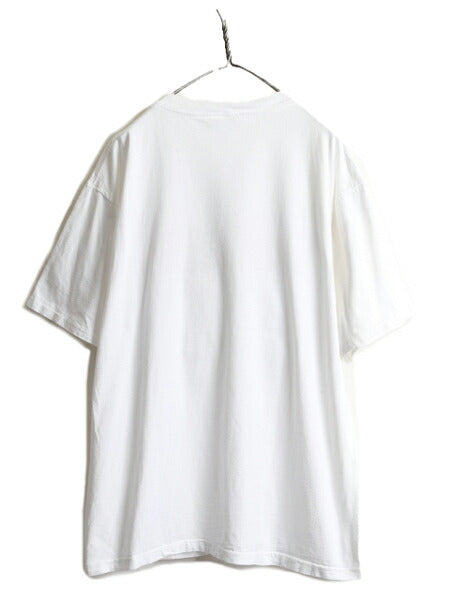 90s USA製 ★ ジャズ アート プリント Tシャツ ( メンズ XL ) 90年代 JAZZ 当時物 芸術 イラスト バンド キャラクター シングルステッチ 白