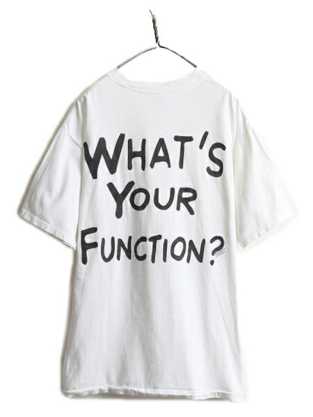 90s USA製 ★ スクールハウスロック 両面 プリント 半袖 Tシャツ ( メンズ XL ) 90年代 キャラクター イラスト アニメ シングルステッチ 白