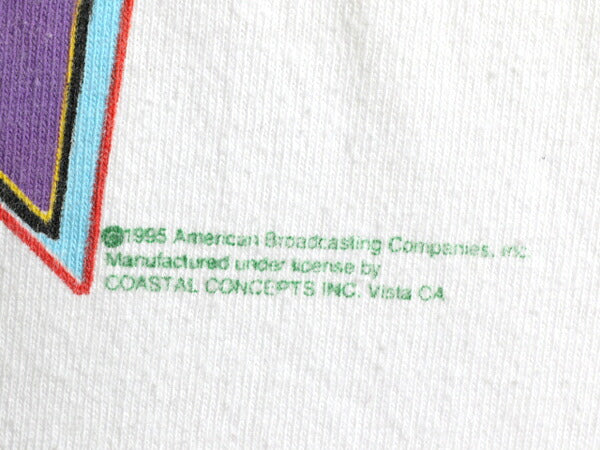90s USA製 ★ スクールハウスロック 両面 プリント 半袖 Tシャツ ( メンズ XL ) 90年代 キャラクター イラスト アニメ シングルステッチ 白