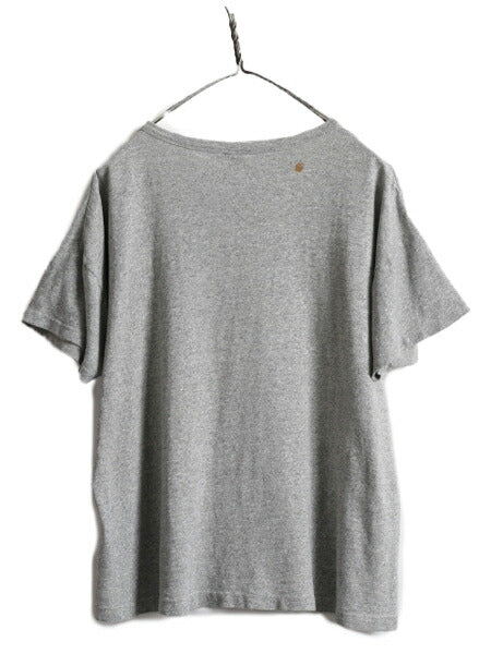 60s ビンテージ ★ チャンピオン プロダクツ 4段 染込み プリント Tシャツ メンズ L Champion USA製 カレッジ 霜降りグレー 杢灰 カプセル