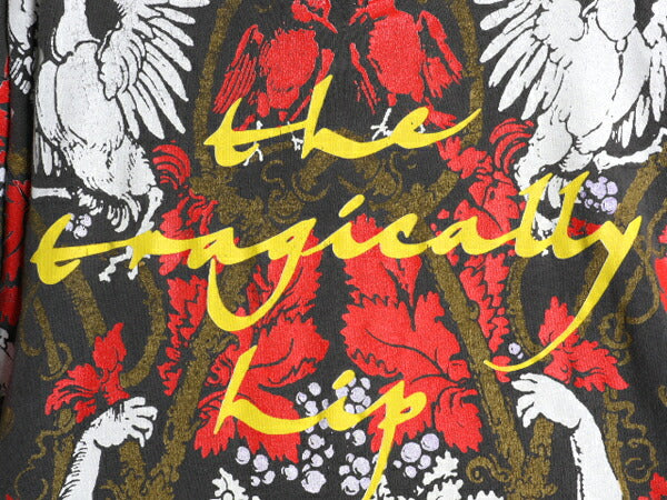 90s USA製 ★ The Tragically Hip オールオーバー プリント Tシャツ メンズ XL 古着 オールド 当時物 バンド ロック 大判 アート イラスト