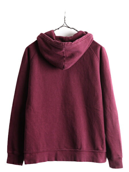 ノースフェイス プリント スウェット フード パーカー レディース M 古着 アウトドア The North Face トレーナー プルオーバー 裏起毛 薄手