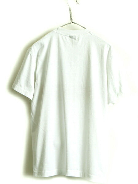 90s オールド USA製 ■ ジョーク プリント 半袖 Tシャツ ( メンズ レディース L ) 古着 90年代 プリントTシャツ シングルステッチ 白 白T