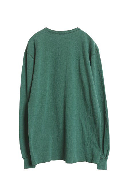 80s USA製 エルエルビーン ヘンリーネック 長袖 Tシャツ メンズ L 古着 ヴィンテージ ロンT アンダーシャツ ロングスリーブ 2レイヤー 無地