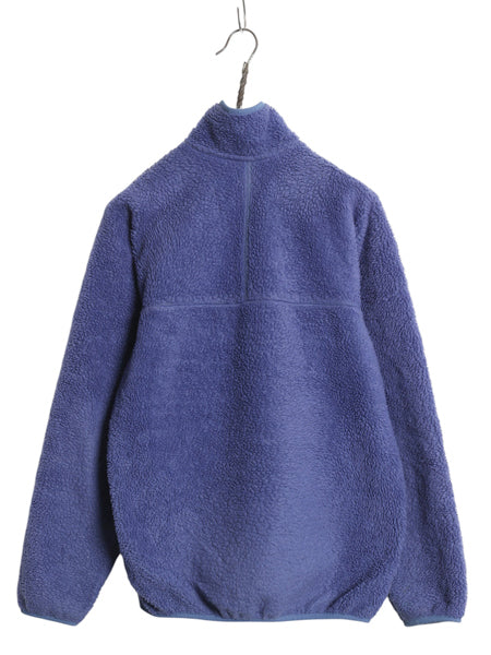 90s USA製 ★ パタゴニア レトロ カーディガン メンズ M / 古着 オールド パイル フリース ジャケット フルジップ ブルゾン アウトドア 青