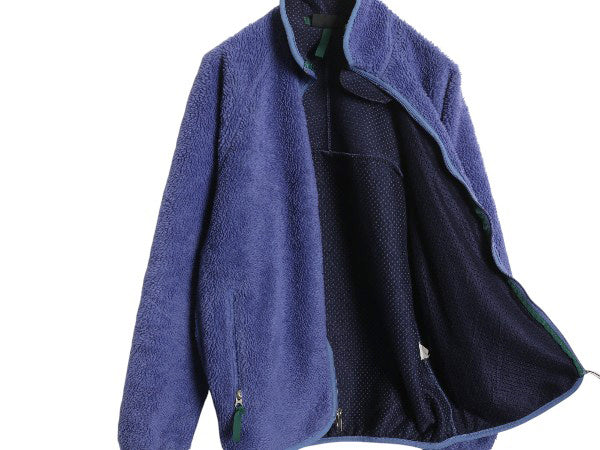 90s USA製 ★ パタゴニア レトロ カーディガン メンズ M / 古着 オールド パイル フリース ジャケット フルジップ ブルゾン アウトドア 青