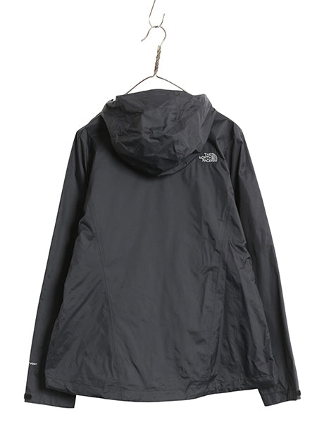 US企画 ノースフェイス ベンチャー 2 ジャケット レディース L マウンテンパーカー ナイロン DRYVENT ジャンパー パッカブル ハイネック 黒