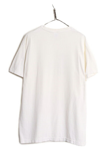 90s USA製 ジョーク メッセージ プリント Tシャツ メンズ XL / 90年代 オールド 当時物 大きいサイズ ヘビーウェイト シングルステッチ 白