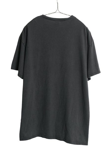 00s メッセージ プリント 半袖 Tシャツ メンズ XL 古着 オールド ジョーク グラフィック ヘビーウェイト カットソー ブラック 大きいサイズ