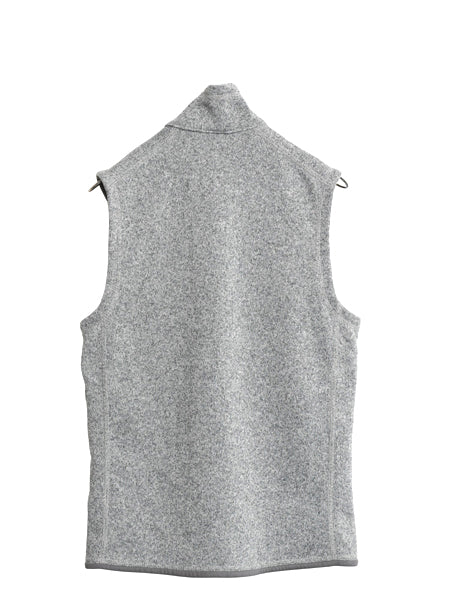 パタゴニア ベターセーター ベスト メンズ S 古着 22年製 フリース セーター 前開き フルジップ アウトドア 重ね着 ワンポイント 杢 グレー