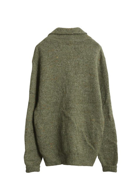 80s エルエルビーン ショールカラー ニット カーディガン メンズ L / ヴィンテージ アウトドア ウール セーター 前開き 無地 ポケット付き