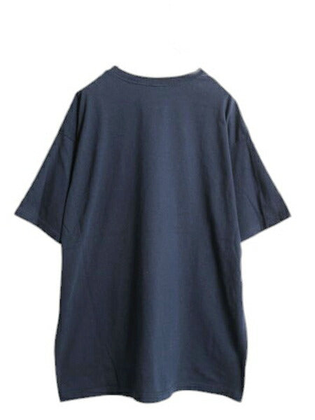 00s USA製 オールド ギャップ プリント 半袖 Tシャツ メンズ レディース XL クルーネック 星条旗 グラフィック カットソー 大きいサイズ 紺