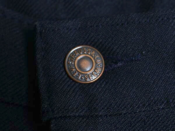 90s USA製 リーバイス ポリ フレア パンツ メンズ 34 32 / オールド スタプレ スラックス 517 SCOVILL ノータック ブーツカット ネイビー