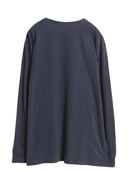 ポロ ラルフローレン ポケット付き 長袖 Tシャツ メンズ L 古着 ロンT ポケT ワンポイント ロングスリーブ カットソー シングルステッチ 紺