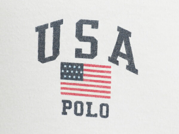 90s USA製 ポロスポーツ ラルフローレン ヘンリーネック 長袖 リンガー Tシャツ メンズ XL / オールド ポロ 星条旗 シングルステッチ ロンT