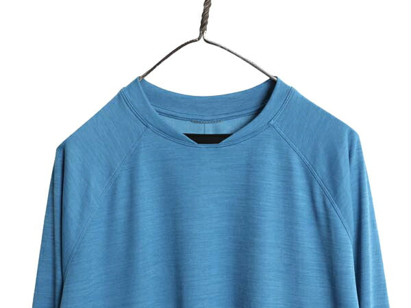 パタゴニア 長袖 Tシャツ メンズ L / 22年製 アウトドア ロンT ストレッチ サイクル ジャージ ロングスリーブ カットソー サイクリング 青