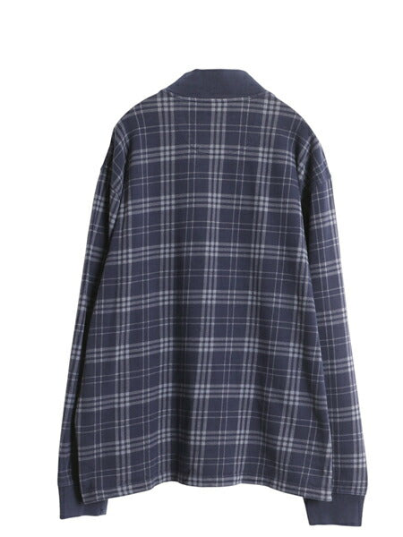 ブルックスブラザーズ ハーフジップ カットソー メンズ XXL 古着 トレーナー スウェット プルオーバー チェック 大きいサイズ ワンポイント