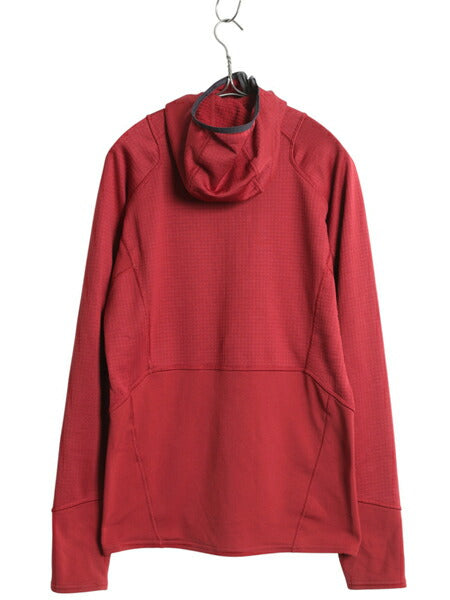 パタゴニア R1 ハーフジップ フーディー メンズ M / レギュレーター ストレッチ 裏 フリース ジャケット カットソー プルオーバー 刺繍ロゴ