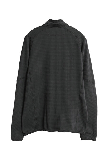 パタゴニア R1 プルオーバー メンズ М 古着 21年製 アウトドア カットソー レギュレーター ストレッチ 裏 フリース ハーフジップ ロンT 黒