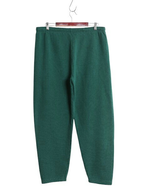 90s フルーツオブザルーム 無地 スウェット パンツ メンズ XL オールド 裏起毛 トレーナー 大きいサイズ イージーパンツ シンプル グリーン