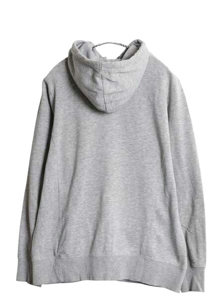 ノースフェイス プリント スウェット フード パーカー レディース M アウトドア トレーナー プルオーバー 裏起毛 シンプル トップス グレー