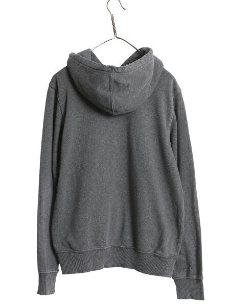 ノースフェイス プリント スウェット フード パーカー メンズ S / 古着 裏起毛 プルオーバー トレーナー アウトドア シンプル 薄手 グレー