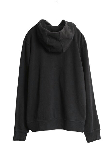 ノースフェイス プリント スウェット フード パーカー メンズ L 古着 裏起毛 プルオーバー トレーナー アウトドア シンプル 薄手 ブラック