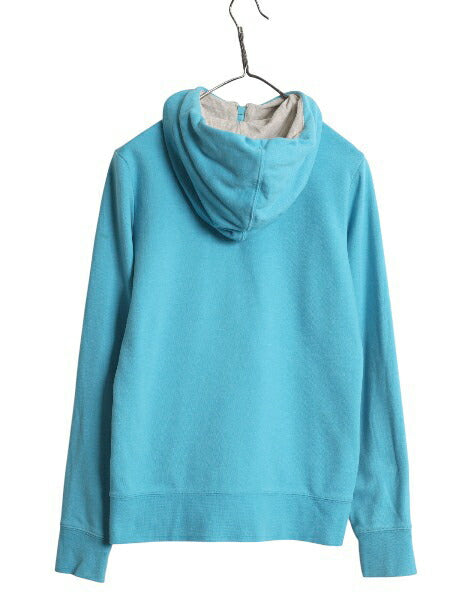 ノースフェイス フルジップ プリント スウェット フード パーカー レディース M / 古着 アウトドア 裏起毛 トレーナー ハイネック ツートン