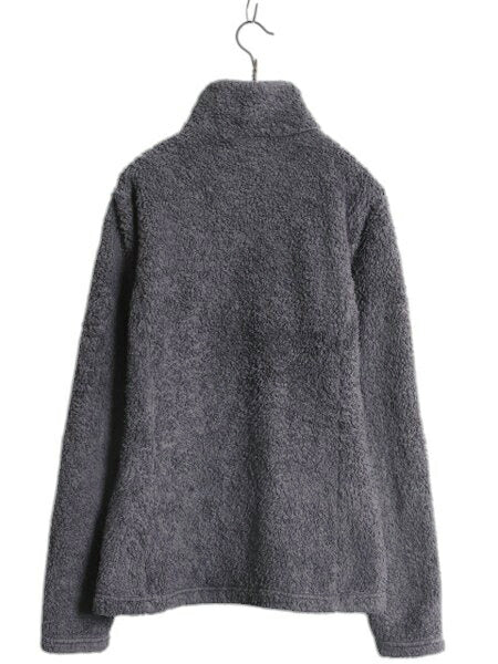 パタゴニア ロスガトス ハーフジップ レディース M 古着 18年製 Patagonia パイル フリース ボア ジャケット プルオーバー アウトドア 濃灰