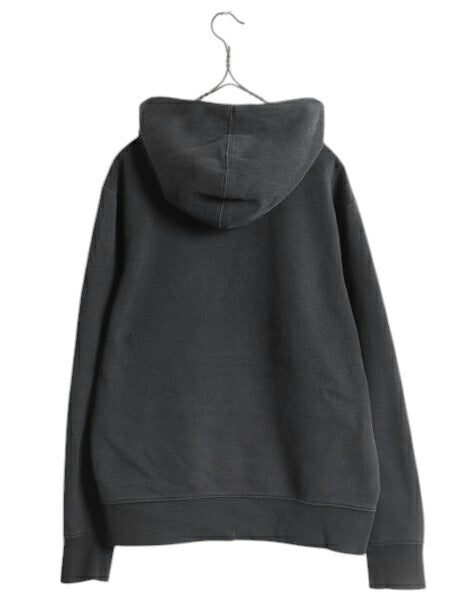 US企画 ノースフェイス プリント スウェット フード パーカー メンズ S / The North Face プルオーバー トレーナー アウトドア 裏起毛 黒