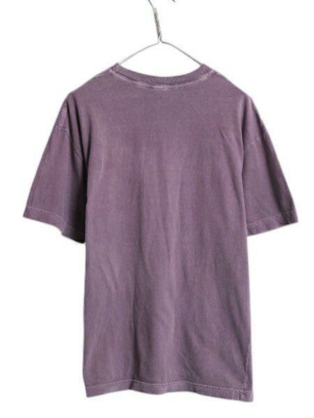 00s USA製 オールド ギャップ プリント 半袖 Tシャツ メンズ レディース S / グラフィック 後染め ガーメントダイ カットソー ゆったり 紫