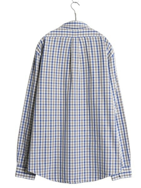 ブルックスブラザーズ ギンガム チェック 長袖 ボタンダウン シャツ メンズ XL 長袖シャツ コットン 大きいサイズ マルチカラー ワイシャツ