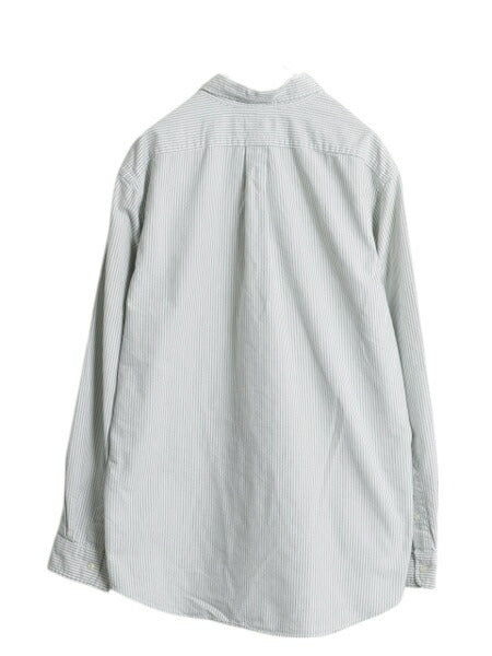 ラルフローレン ストライプ 長袖 ボタンダウン シャツ メンズ XL ポロ 長袖シャツ オックスフォード ワイシャツ ワンポイント 大きいサイズ