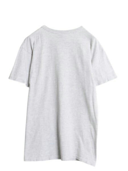 80s USA製 チャンピオン 3段 カレッジ プリント 半袖 Tシャツ メンズ L ヴィンテージ シングルステッチ カットソー ヘビーウェイト グレー