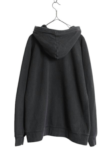 ノースフェイス プリント スウェット フード パーカー レディース XL The North Face アウトドア プルオーバー トレーナー 裏起毛 ブラック